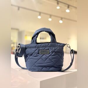 NWT Marc Jacobs quilted nylon small tote - azure blue